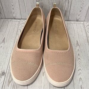Vionic Women's Size 10W Uptown Skimmer Knit Blush Loafers